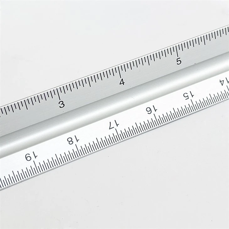 Aluminum Three Side Scale Ruler (4) Aluminum Three Side Scale Ruler (4)